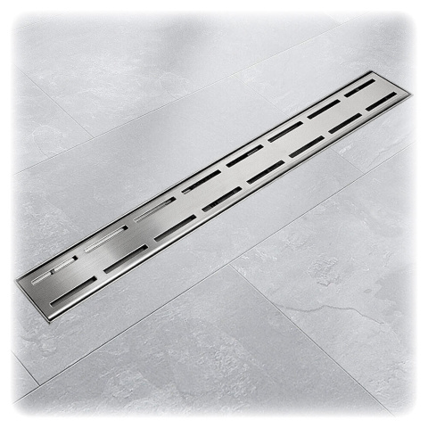 Wydajny Odpływ liniowy 70cm LINE z niskim syfonem podłogowy inox Wydajny Odpływ liniowy 70cm LINE z niskim syfonem podłogowy inox