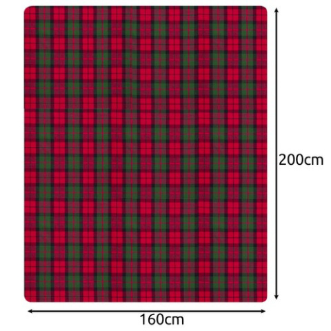 Koc dwustronny z barankiem Ruhhy 160x200cm Zimowy Świąteczny w krate Koc dwustronny z barankiem Ruhhy 160x200cm Zimowy Świąteczny w krate