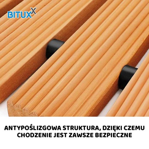 ŚCIEŻKA OGRODOWA Z DRZEWA CEDROWEGO 250CM X75CM BITUXX ZWIJANA DO OGRODU DRÓŻKA ŚCIEŻKA OGRODOWA Z DRZEWA CEDROWEGO 250CM X75CM BITUXX ZWIJANA DO OGRODU DRÓŻKA