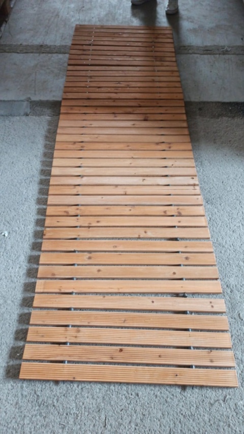 ŚCIEŻKA OGRODOWA Z DRZEWA CEDROWEGO 250CM X75CM BITUXX ZWIJANA DO OGRODU DRÓŻKA ŚCIEŻKA OGRODOWA Z DRZEWA CEDROWEGO 250CM X75CM BITUXX ZWIJANA DO OGRODU DRÓŻKA