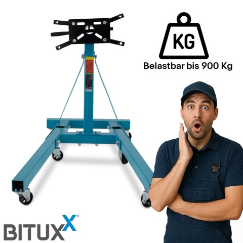 Stojak do Montażu Silnika / skrzyni 900kg Uchwyt na silnik Mobilny na kołach Obrotowy Stojak do Montażu Silnika / skrzyni 900kg Uchwyt na silnik Mobilny na kołach Obrotowy