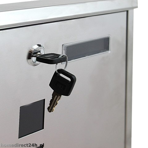 NAŚCIENNA SKRZYNKA POCZTOWA NA LISTY ZE STALI INOX Z GAZETNIKIEM NAŚCIENNA SKRZYNKA POCZTOWA NA LISTY ZE STALI INOX Z GAZETNIKIEM